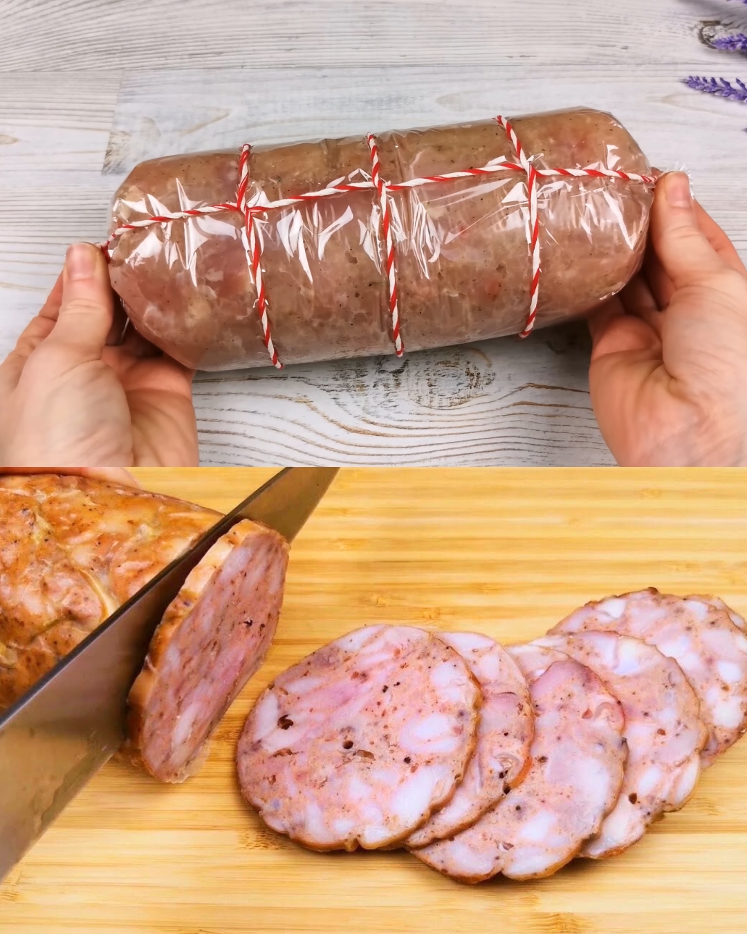 Receta casera de salami de pollo